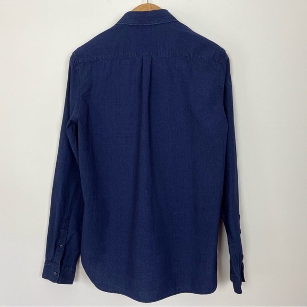 Gap Men’s Medium Buttoned Long Sleeve‎ Indigo Shirt - Picture 5 of 8